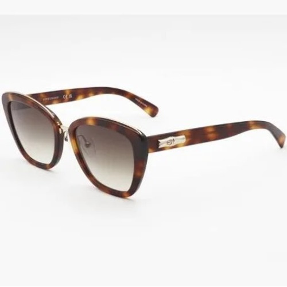 Longchamp LO687S‎ Havana Tortoise Sunglasses Brown Gradient Lens Women